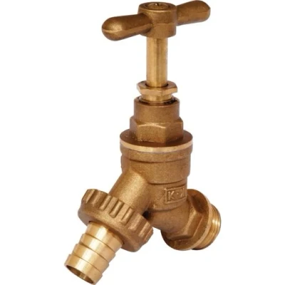 Image of Plumbright 1/2&quot; Hose Union Bib Tap (Brass) H 04202 1/2