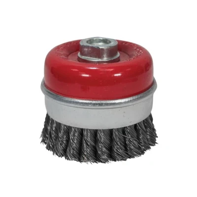 Image of Faithfull WBT80 Wire Cup Brush Twist Knot 80 x M14 2 / 0.50mm