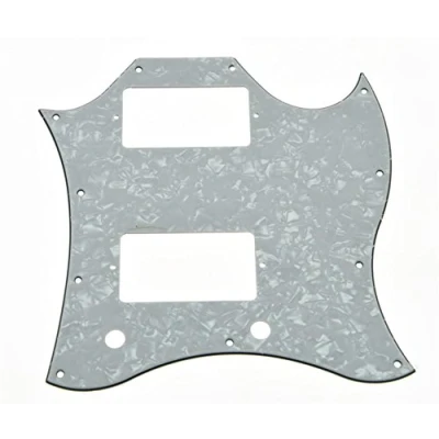 Image of KAISH American Standard SG Full Face Pickguard Guitar Pick Guard for Special Made in USA White Pearl