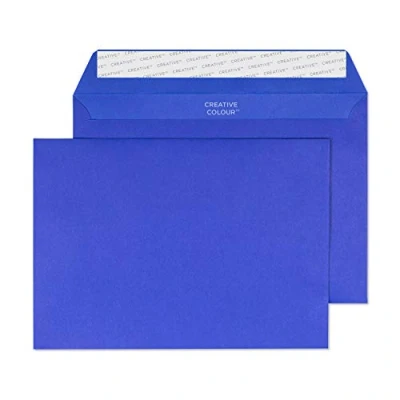 Image of Blake Creative Colour C5 162 x 229 mm 120 gsm Peel &amp; Seal Wallet Envelopes (343) Victory Blue Pack of 500