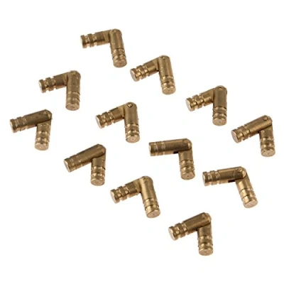 Image of Mgoodoo 20 Pieces Brass Barrel Hinges Hidden Invisible Concealed for Jewelry Keepsake Box Cabinet Door