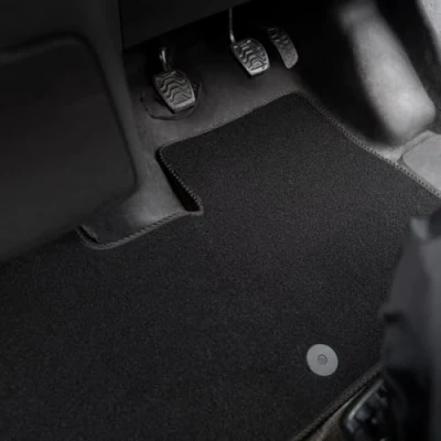 Image of Carpet Floor Mats for the Mercedes Citan (2012 2021) Custom Van Accessory Tailored fit, Granulated Anti Slip Layer &amp; Black Binding