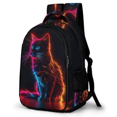 Image of Kids Cute Cat Backpack Water Resistant School Bag for Girls &amp; Boys Age 2 7 Nursery Animal Travel Children Rucksack