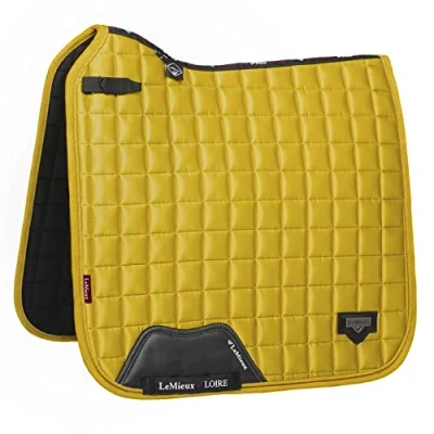 Image of LeMieux Dressage Loire Classic Square Saddle Pad Pads for Horses Equestrian Riding Equipment and Accessories (Dijon Large)