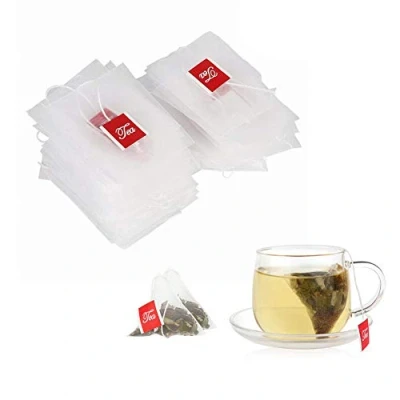 Image of 100Pcs Nylon Empty Tea Infuser Bags Herb Spice Filter Strainer With Drawstring