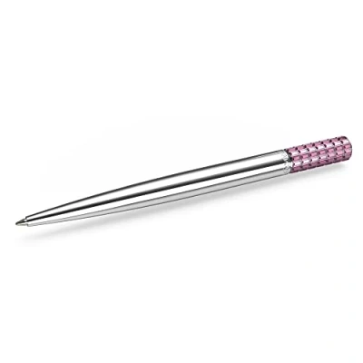 Image of Swarovski Lucent Ballpoint Pen, Glittering Pink Crystals in a Chrome Setting, from the Collection