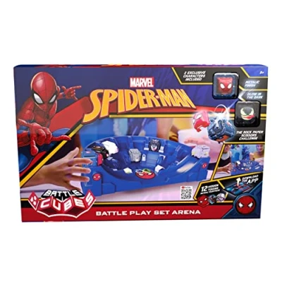 Image of Eolo Marvel Spiderman Battle Cubes Arena Set Glow Venom + Metallic 38063 Multicoloured