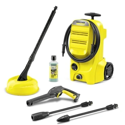 Image of Kärcher K 3 Classic Home Pressure Washer, Pressure: max. 120 bar, Flow Rate: 380 l/h, Area: 25 m²/h, Water Filter, Weight: 4.2 kg, high Hose and Gun, Dirt Blaster, Spray Lance, Kit