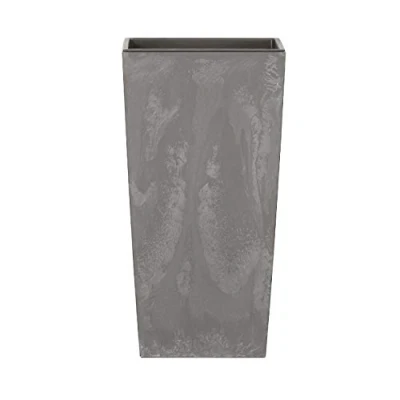 Image of Prosper Plast Matte Flower Pot 17cm x 32.5cm Marengo Colour (LWH) 7.2L Capacity Plastic Planter Suitable for both Indoor and Outdoor Use