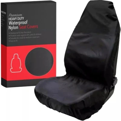 Image of Xtremeauto Super Heavy Duty Car Seat Covers Universal Fit For &amp; Van, Front Cars, Waterproof Nylon Durable Protectors Easy Clean Cover (Single)