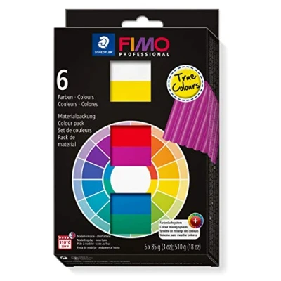 Image of STAEDTLER 8003 01 ST FIMO Professional True Colours Pack of 6 Assorted