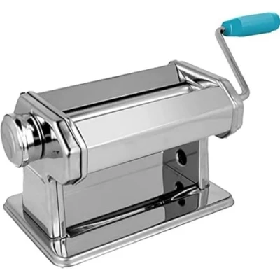 Image of Artemio Pasta Machine for Modeling Clay, Red and Steel, 21 x 14 14, 5 cm