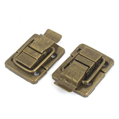 Image of Sourcingmap Jewelry Box Vintage Style Fastener Hasp Toggle Latch Bronze Tone 2pcs