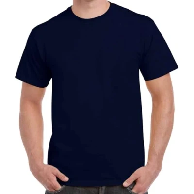Image of Gildan Heavy Cotton Adult T Shirt, Navy Blue, XL
