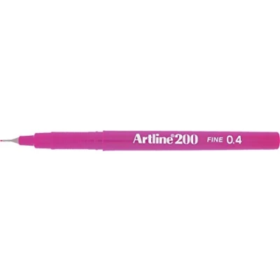 Image of Artline 200 Magenta Fineliner Technical Drawing Pens Pack 12