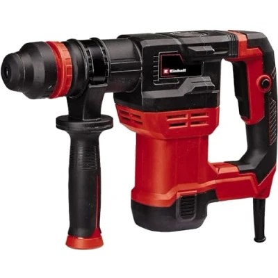 Image of Einhell TE DH 5 SDS Plus Demolition Hammer Joule Electric Pneumatic Drill, Vibration Cushioned Handle Concrete Breaker 750W Single Impact Force Jack With Pointed and Flat Chisels