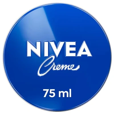 Image of NIVEA Creme Tin (75ml), Moisturising Cream Provides Intensive Protective Care for Soft and Supple Skin, Ideal Daily Use as a Face, Hand, or Body