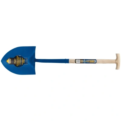 Image of Draper Solid Forged Round Mouth T Handle Shovel with Ash Shaft