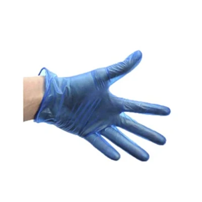 Image of drinkstuff Disposable Blue Vinyl Catering Gloves Large x 100 Food Safe, Preparation