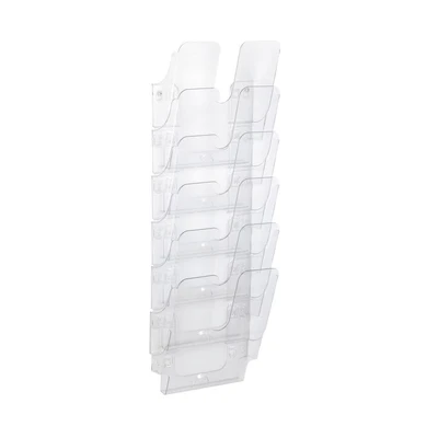 Image of Durable FLEXIPLUS 6 A4 Portrait Literature Holder Transparent Wall Mounted Document Ideal for Flyers, Brochures, Etc.