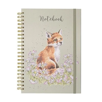 Image of Wrendale Designs Fox Make My Daisy A4 Notebook