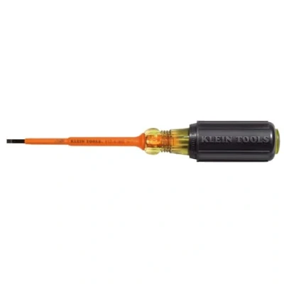 Image of Klein Tools Insulated 1/8&quot; Slotted 4&quot; Screwdriver 612 4 INS