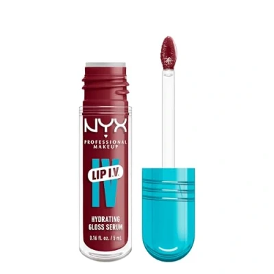 Image of NYX Professional Makeup Lip IV Hydrating Gloss Stain, Gloss, Up to 12HR Hydration, High Pigment, Wet Shine Finish, Blush Rush