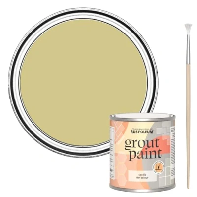 Image of Rust Oleum Green Ultra Durable Grout Paint Wasabi 250ml