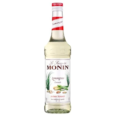 Image of MONIN Premium Lemongrass syrup 700ml for Cocktails and Mocktails. Vegan Friendly, Allergen Free, 100% Natural Flavours Colourings