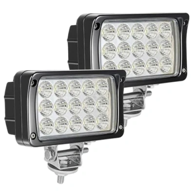 Image of WELLIT 2x45W LED Work Light Rectangle Floodlight 12V 24V Offroad Driving Fog Lights Lamps for 4x4 Car Tractor Truck Boat SUV ATV