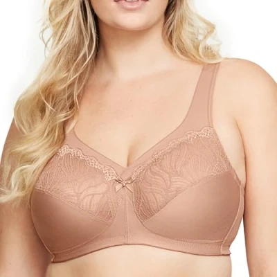 Image of Glamorise Full Figure Plus Size MagicLift Natural Shape Support Bra Wirefree #1010