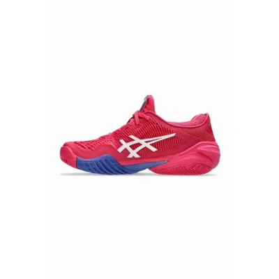 Image of Asics Court 3 Multicourt tennis shoes, Women&#039;s, Size: 6, Bright rose white shoes