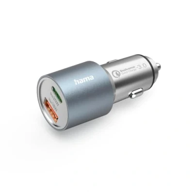 Image of Hama QC Charge Quick Car Fast Charger 1x USB C PD, A 38W Metal