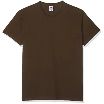 Image of Fruit of the Loom Valueweight T Shirt Various Colour Sets S M L XL XXL 3XL 4XL 5XL, brown,