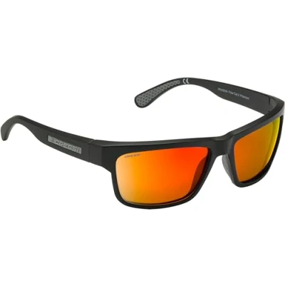 Image of Cressi Unisex Ipanema Sports Sunglasses, Black/Orange Mirrored Lens, One Size