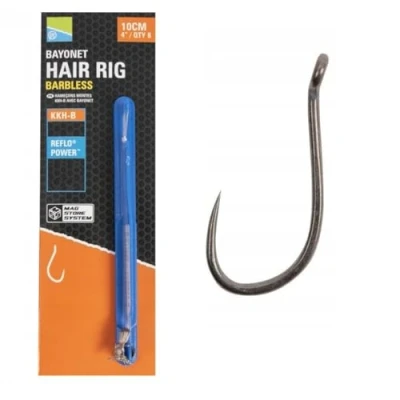 Image of Preston Ready Hair Rigs Bayonet 10cm (#16) (8 stuks) Witvis onderlijnen