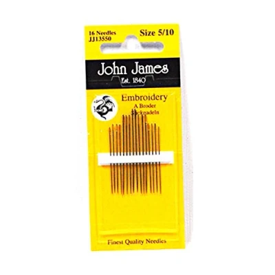 Image of John James Embroidery Needles Assorted Sizes 5/10