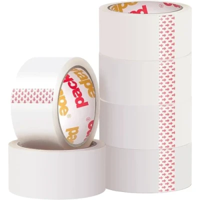 Image of Packatape 6 Rolls General Purpose Packing Parcel Tape Clear Transparent 48mm x 66m Packaging