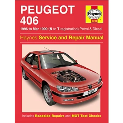 Image of Peugeot 406 Petrol &amp; Diesel (96 Mar 99) Haynes Repair Manual (Paperback)