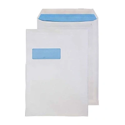 Image of Blake Purely Everyday C4 324 x 229 mm 90 gsm Self Seal Window Envelopes (12892/25 PR) White Pack of 25