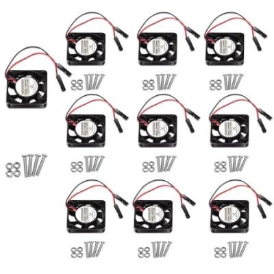 Image of 10pcs 3007 Fan for Raspberry Pi 4 30x30x7mm Cooler Brushless Cooling 30MM 1.18in 3.3V 5V DC Quiet 4, 3 B+, B, 2, Zero/Zero W,Robot Project