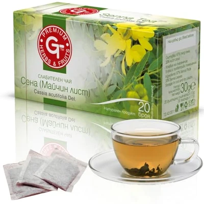 Image of Premium Senna Tea Leaves and Fruit Laxative 20 bags for Constipation Relief leaf Colon Cleanse Herbal Chinese Diet Asian Slim GT Fruits &amp; Herbs 3110