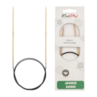 Image of KnitPro Bamboo circular needle 40cm 2.25mm 3pcs