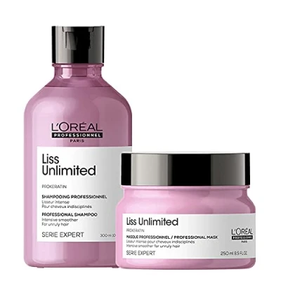 Image of L&#039;Oreal Professionnel Serie Expert DUO Liss Shampoo 300ml and Masque 250ml