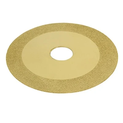 Image of sourcingmap 100mm Diamond Coated Grinding Disc Glass Tile Cutting Wheel Gold Tone
