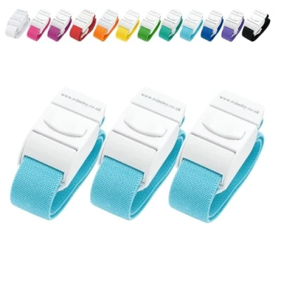 Image of Pack of 3 Quick Release Medical Tourniquets (LIGHT BLUE)