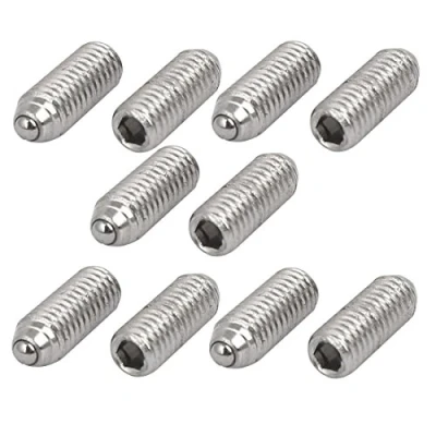 Image of Sourcingmap M3x8mm 304 Stainless Steel Spring Hex Socket Ball Point Grub Set Screws 10pcs