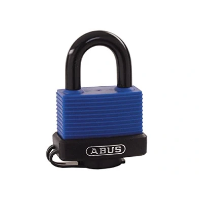Image of ABUS Mechanical ABUKA24991 70IB/45mm Aqua Safe Brass Padlock Keyed Alike 6404 ABUS, Blue