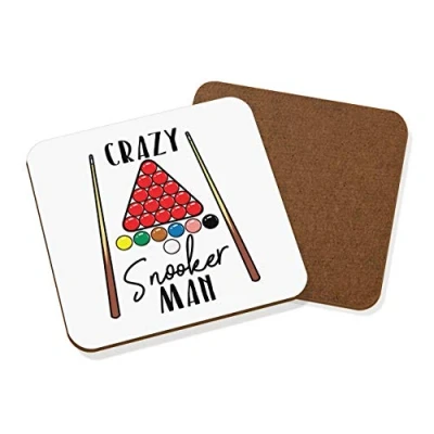 Image of Crazy Snooker Man Coaster Drinks Mat