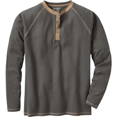 Image of Legendary Whitetails Men&#039;s Standard Recluse Henley, Charcoal, Small